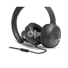 JBL T500 Wired On Ear Headphones - JBLT500BLACK 0