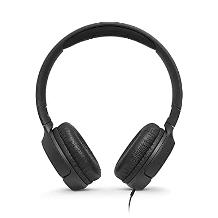 JBL T500 Wired On Ear Headphones - JBLT500BLACK 1