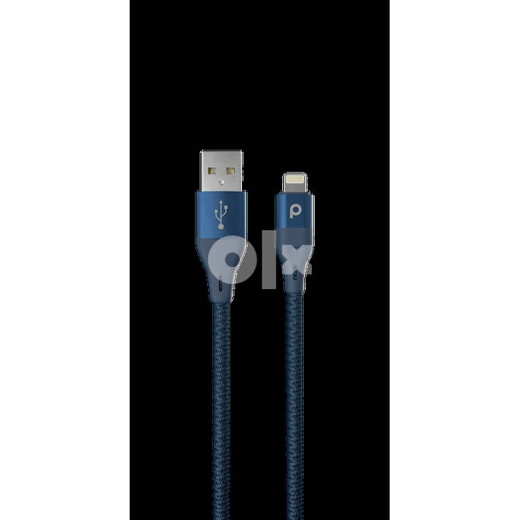 Porodo Braided USB-A to Lightning (2.4A 1.2m) 1