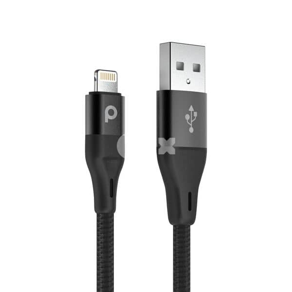 Porodo Braided USB-A to Lightning (2.4A 1.2m) 2