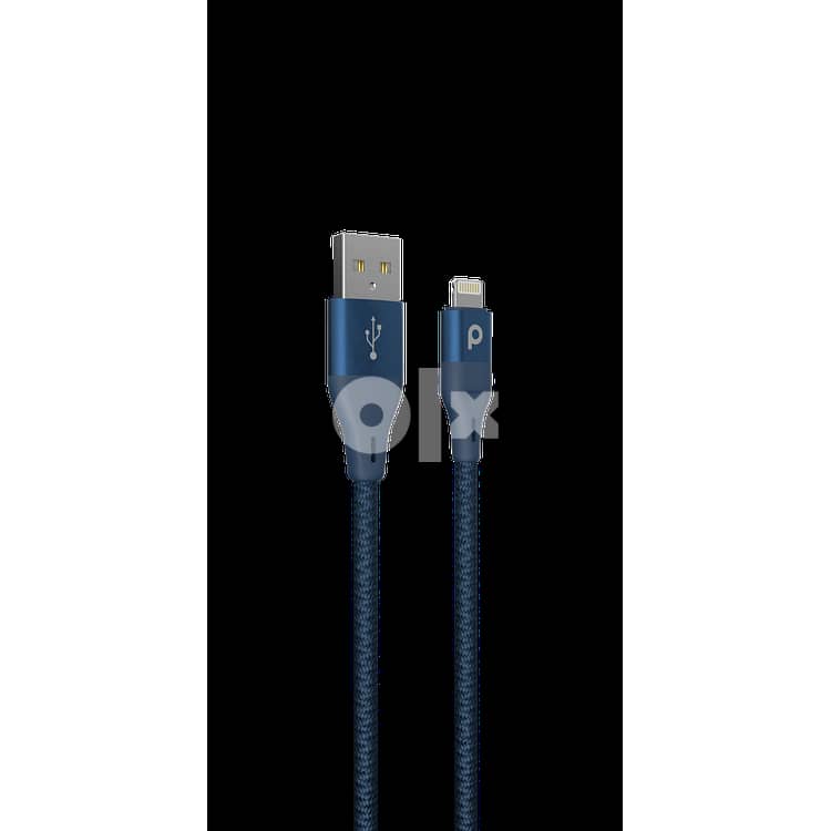 Porodo Braided USB-A to Lightning (2.4A 1.2m) 3