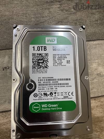 Western Digital 1 TB 3.5 HDD with 1 year warranty