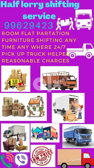 Half lorry shifting service 99 62-94 23