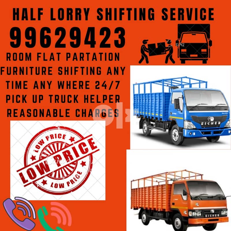 Half lorry shifting service 99 62-94 23 2
