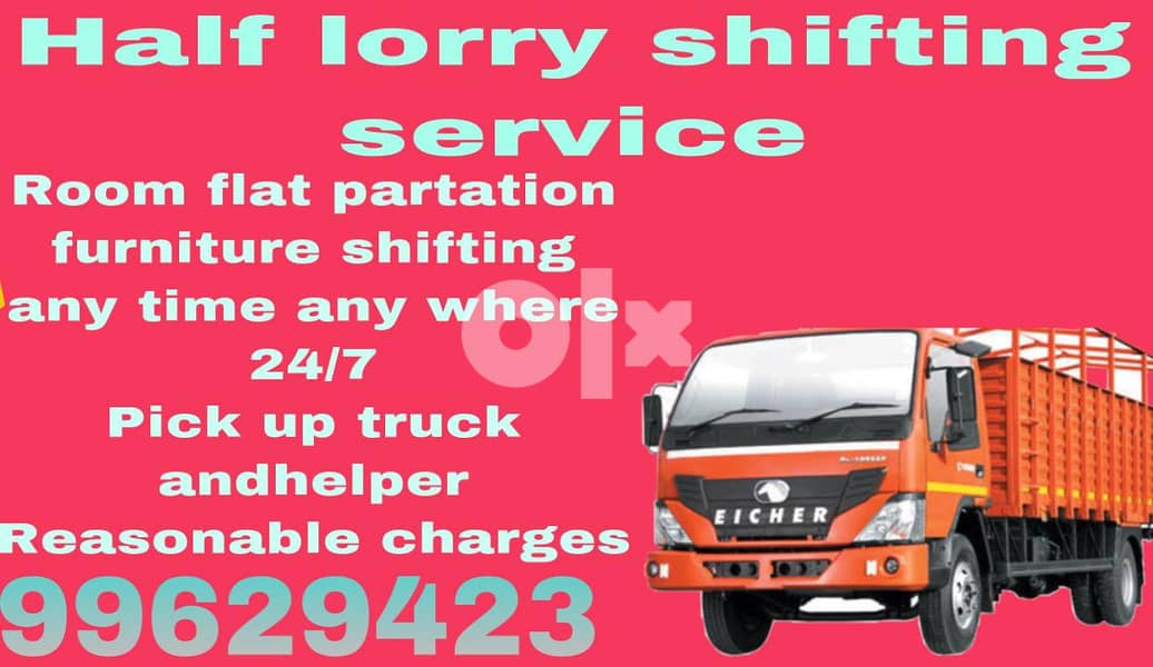 Half lorry shifting service 99 62-94 23 9