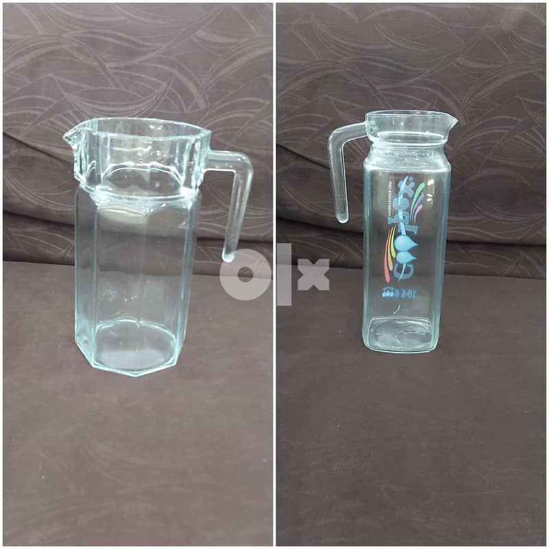 Glass Water/Juice Jars 1