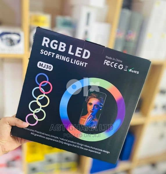 ring light 30cm medium size rgb colors high density 1