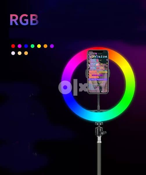 ring light 30cm medium size rgb colors high density 3