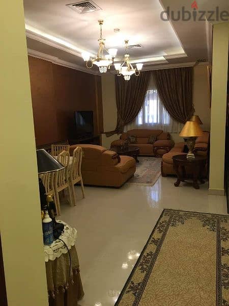 very elegant fully furnished ground villa flat in Mangaf 1