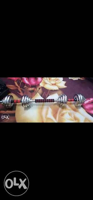 New dumbbells 20 kg with the bar conector in box free delivery 2