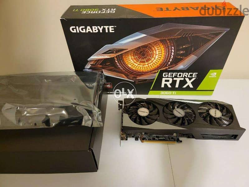 NEW GIGABYTE GeForce RTX 3060 Ti Gaming OC 8G GDDR6 Video Card 0