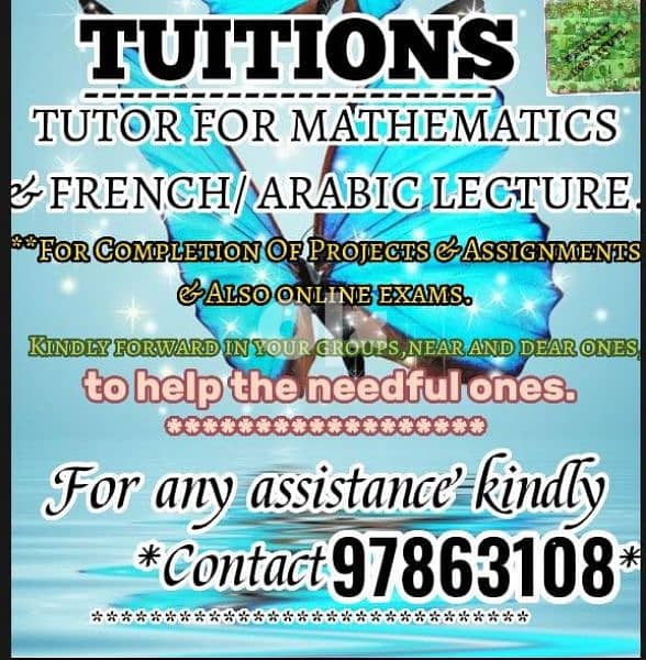 TUITIONS BY QUALIFIED BILLINGUAL TEACHER AT YOUR RESIDENCE  97863108 0