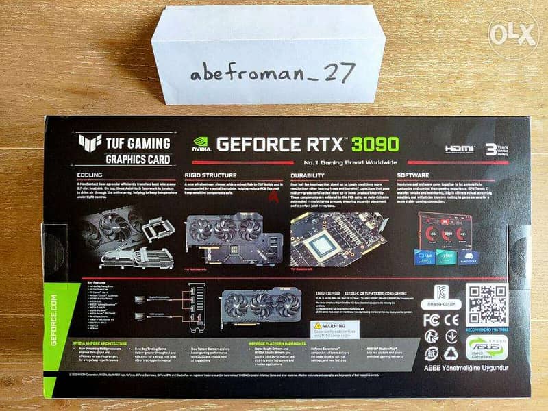 NEW Asus TUF RTX 3090 1