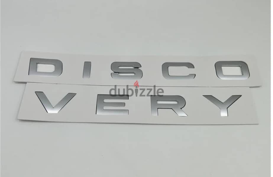 Discovery Sport Titanium Silver letters for Bonnet 0