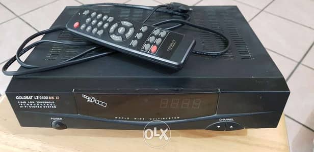 Satellite TV Receiver GOLDSAT LT-9400 MKII +Cable +Remote +Manual