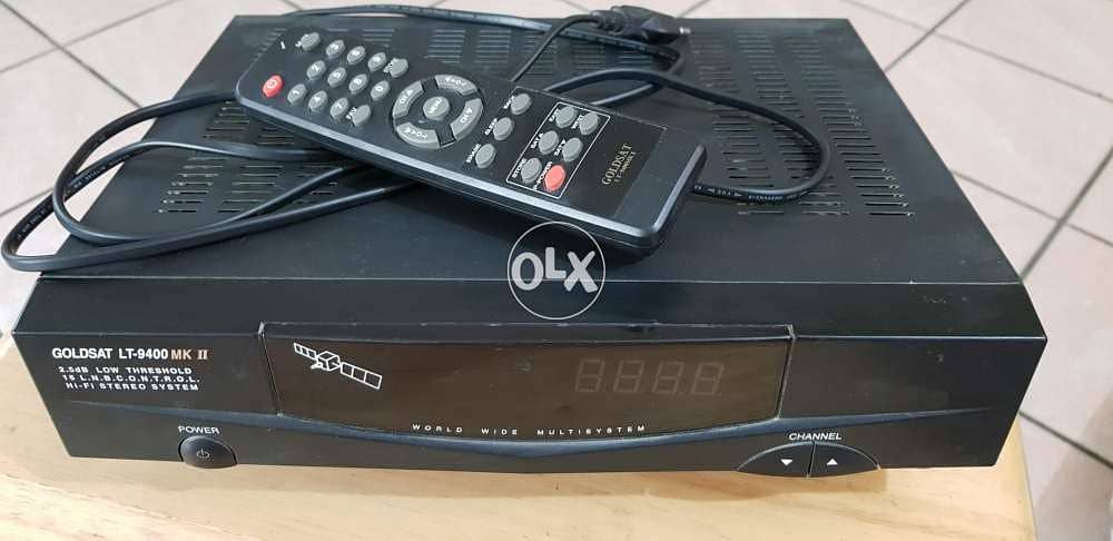 Satellite TV Receiver GOLDSAT LT-9400 MKII +Cable +Remote +Manual 1