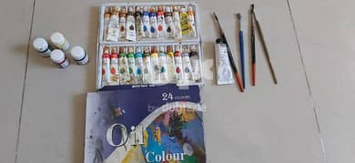 Oil paints/ Brushes/ Fabric paints/ Palettes