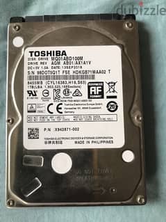 Thshiba laptop hard disk 1 TB in mahboula 0