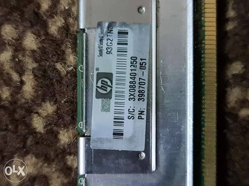 Hp ddr2 2gb pc ram with heat sync high temperature rams for sale 1