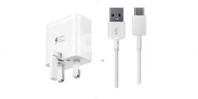 New  Samsung 15W Travel Adapter with Type-C to USB - White 1