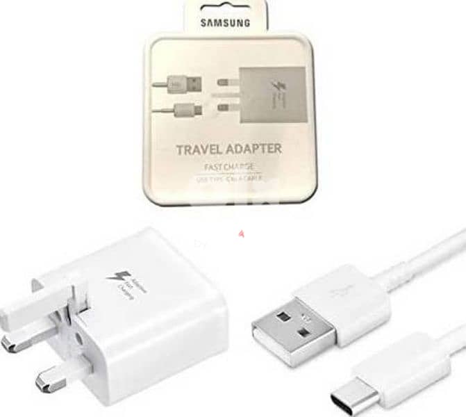 New  Samsung 15W Travel Adapter with Type-C to USB - White 2