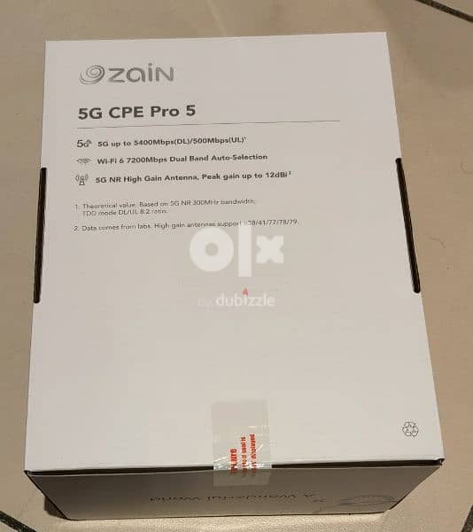 Sealed Huawei CPE PRO 5 on Zain 1