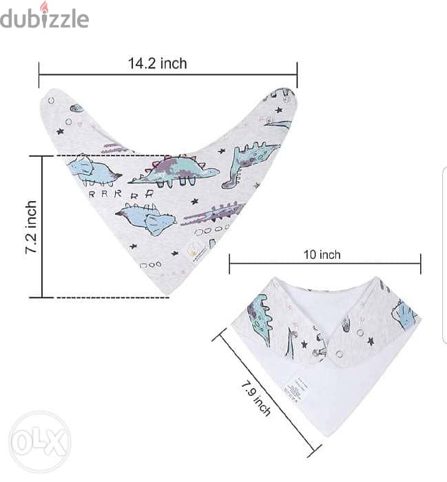 BIG ELEPHANT Toddler Baby Bandana Drool Bibs Kids 4