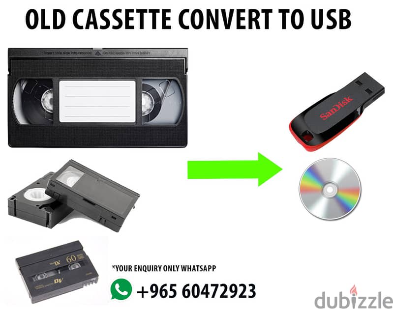 Convert Your Old VHS & Digital Camera Castes  To  Digital ( USB Flash 0