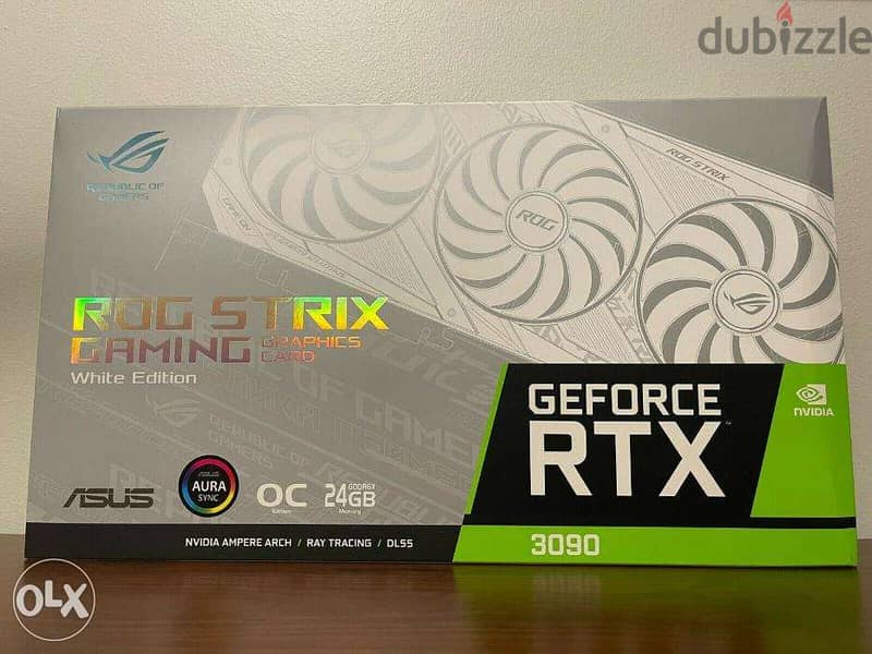 New SUS ROG Strix GeForce RTX White Edition 3090 24GB GPU 0