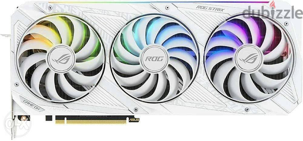 New SUS ROG Strix GeForce RTX White Edition 3090 24GB GPU 1