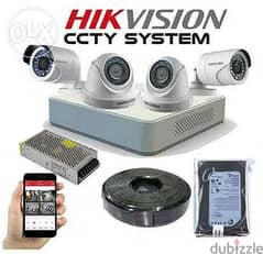 CCTV - Brand New Hikvision 8MP DVR and 5MP Camera 4no's 1TB HDD