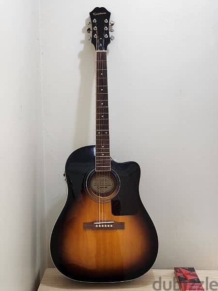 Epiphone AJ-220SCE Guitar. Perfect Condition + Accessories. 0