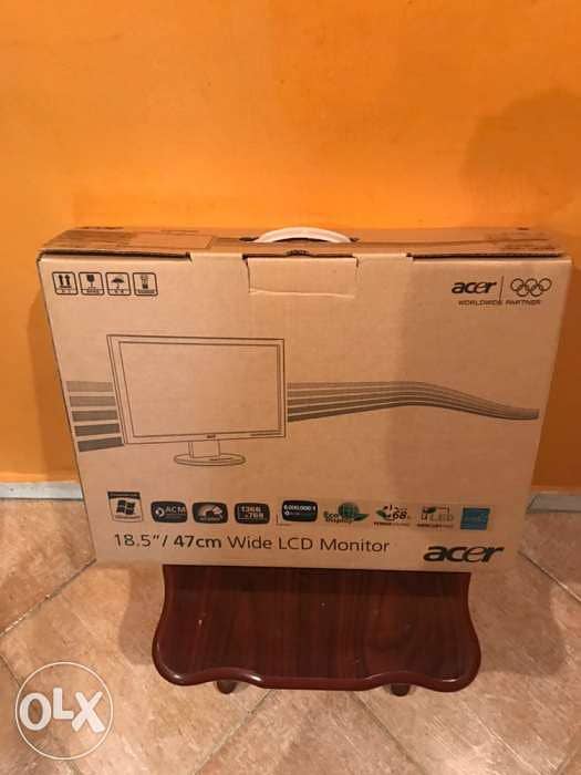 Acer LCD monitor 18.5 inch wide light used 3