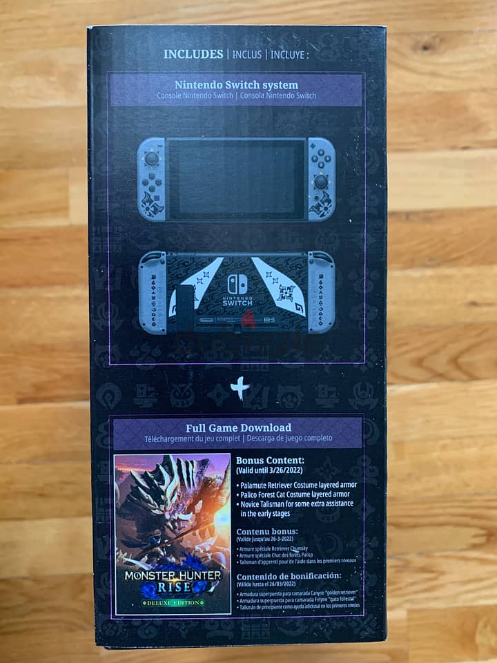 Nintendo Switch Monster Hunter Limited Console Set Plus Monster Hunter 1