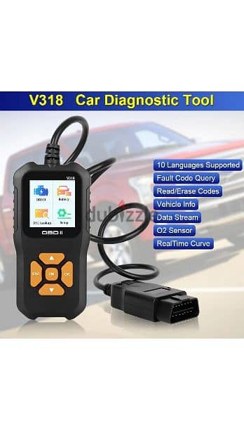 جهاز فحص السيارة والبطارية ومسح علامة المكينة car device 4