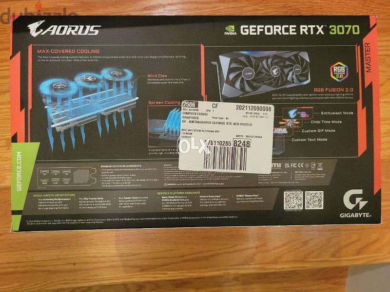 NEW GIGABYTE Nvidia GeForce RTX 3070 2