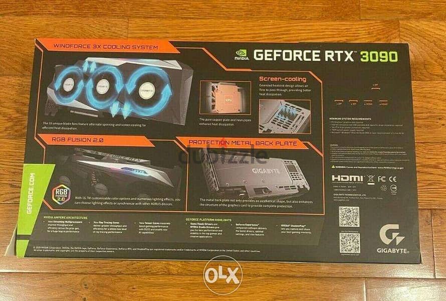 NEW GIGABYTE GeForce RTX 3090 Non LHR Gaming OC 1