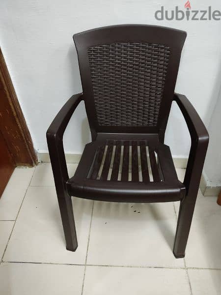 Pair of  True Value Arm Rest Plastic Chairs 66379610 (5 pm - 9pm) 0