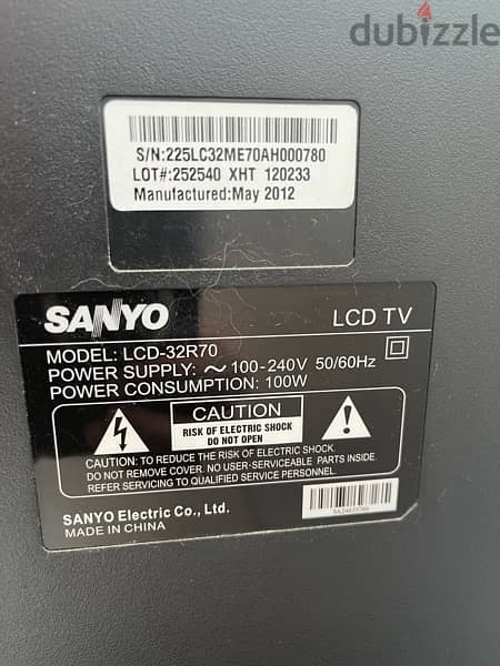 Sanyo LCD TV 31” with router And remote 1