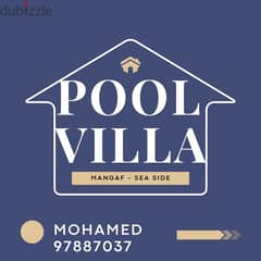 modern villa with private pool and garden in mangaf
