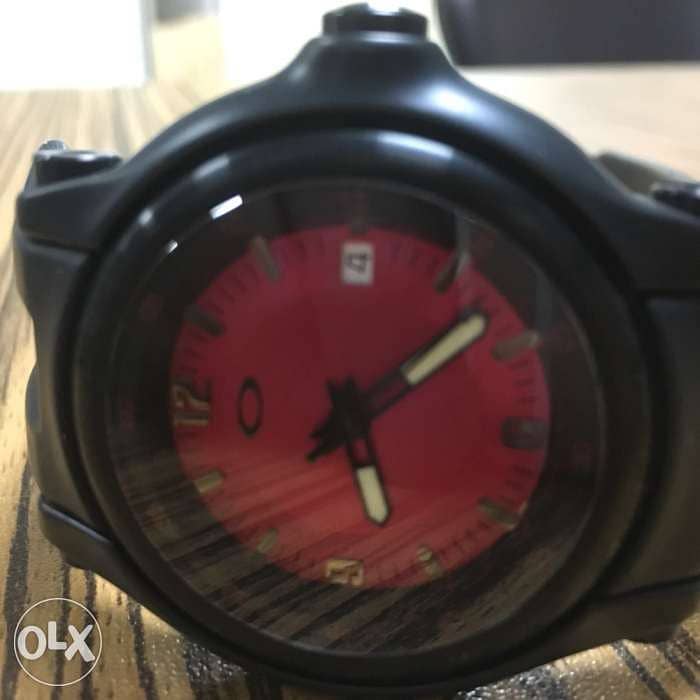 Oakley Holeshot Watch Stealth Black/Red 5