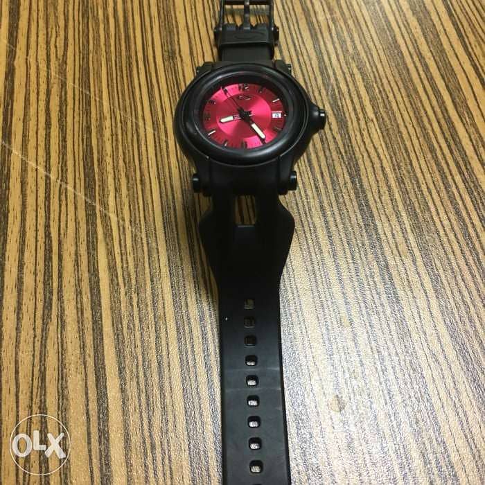 Oakley Holeshot Watch Stealth Black/Red 6