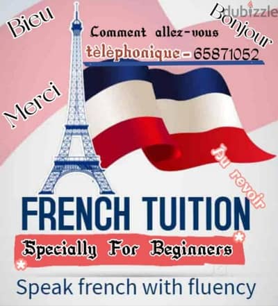 FRENCH TUITIONS SPECIALLY FOR BEGINNERS 65871052