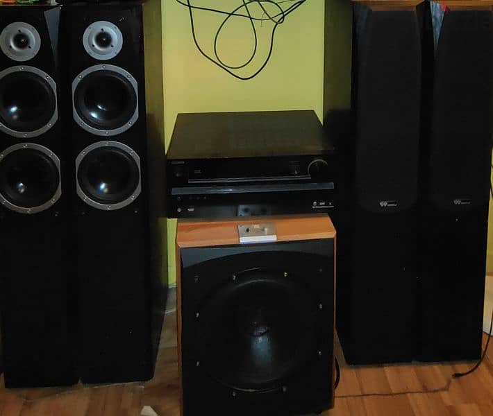 wansa (4+1) Tower speaker and one active big woofer 0