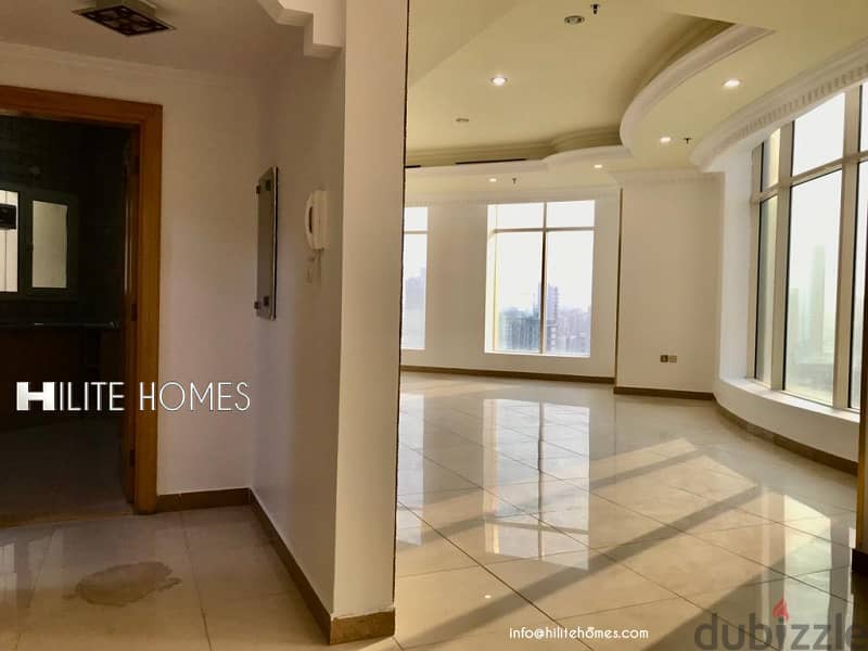 Two and three bedroom sea view apartment available for rent in Salmiya 4