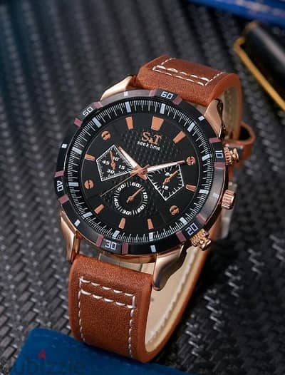 Men Triple Dial Quartz Watch