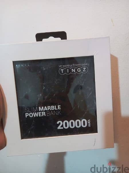 Tingz 20,000 mah powerbank made from marble 0