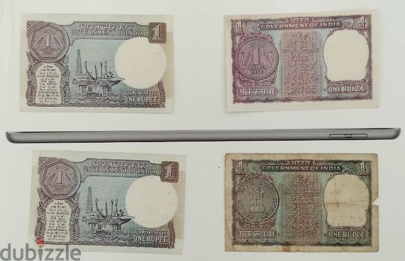 very old original 1 rupee notes 1