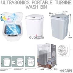 Ultrasonic portable wash bin