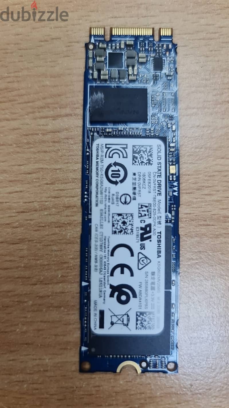 TOSHIBA 256GB M. 2 SSD 2280 drive fore sale 1